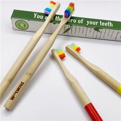 Private Logo Periuță de dinți biodegradabilă din bambus